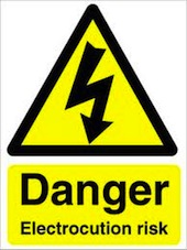 Danger Electrocution Risk