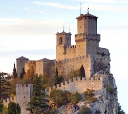Fortress of Guaita in San Marino, California