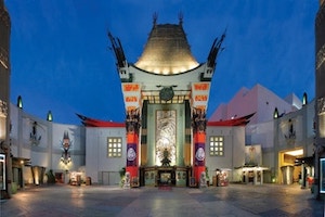 Grauman’s Chinese Theatre at Night in West Hollywood, Los Angeles County, California